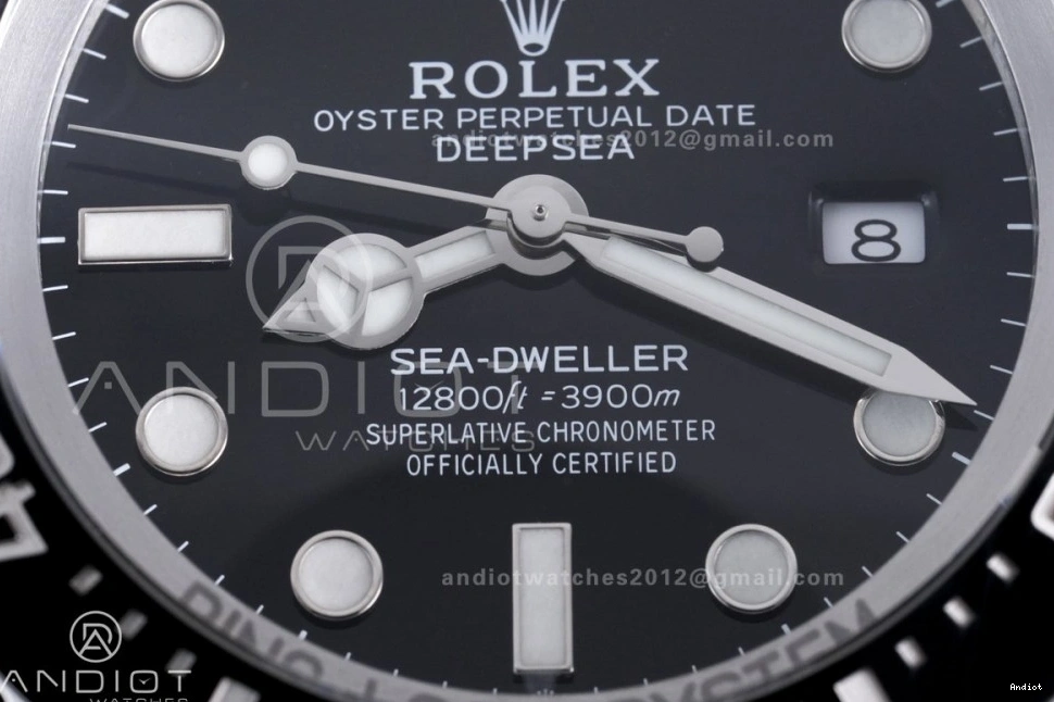 C+F VR3235 Edition Best Sea-Dweller 126660 1:1 904L Black and Ceramic SS Case Bracelet 0319